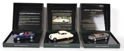Lot 49 - Three Minichamps 1:43 Scale Bentley Continental Models