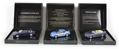 Lot 52 - Three Minichamps 1:43 Scale Bentleys