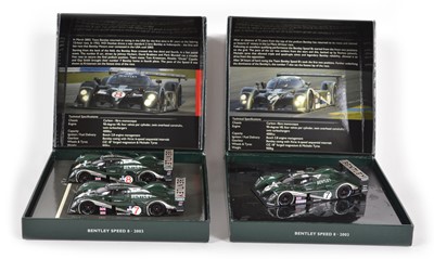 Lot 58 - Two Minichamps 1:43 Scale Bentleys