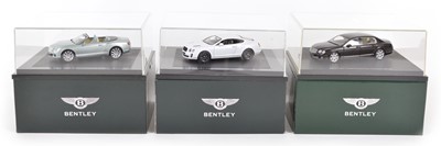 Lot 50 - Three Minichamps 1:43 Scale Bentley Continental Models