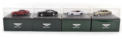 Lot 47 - Four Minichamps 1:43 Scale Bentley Models