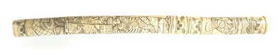Lot 429 - Japanese bone mounted tanto