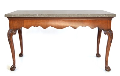 Lot 300 - Mid 20th century walnut serving table