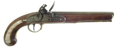 Lot 10 - Flintlock holster pistol by Probin