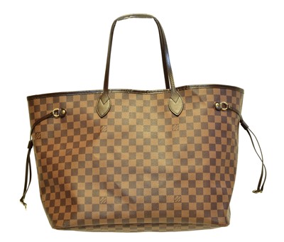 Lot 149 - A Louis Vuitton Damier Ebène Neverfull MM handbag