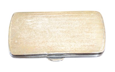 Lot 110 - A George V silver cigarette case