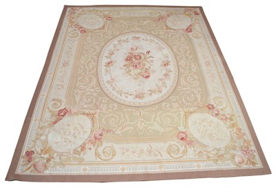 Lot 325 - Early 20th century French Aubusson tapestry rug