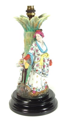 Lot 155 - Porcelain lamp base