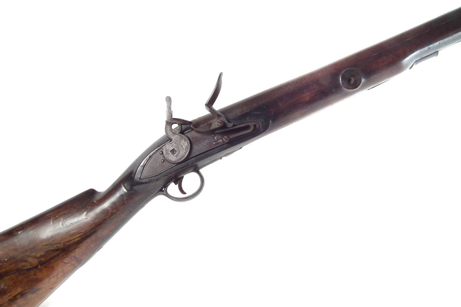 Lot 51 - Massive flintlock wall gun by Lacy and Co.