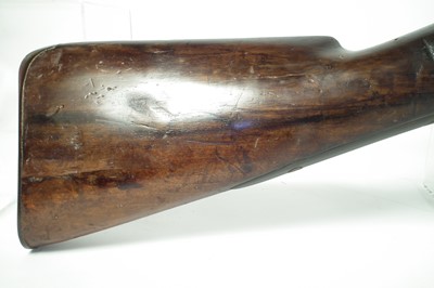Lot 51 - Massive flintlock wall gun by Lacy and Co.