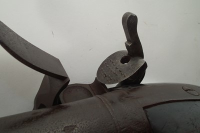Lot 51 - Massive flintlock wall gun by Lacy and Co.