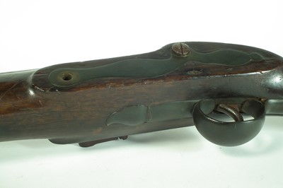 Lot 51 - Massive flintlock wall gun by Lacy and Co.