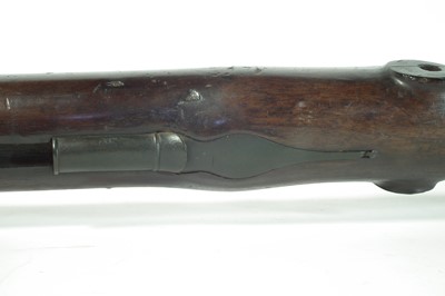 Lot 51 - Massive flintlock wall gun by Lacy and Co.