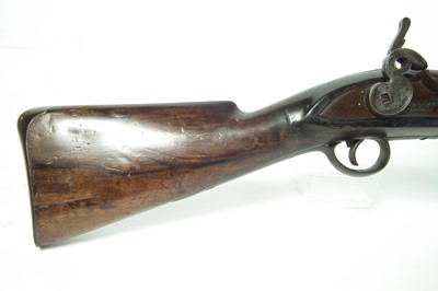 Lot 51 - Massive flintlock wall gun by Lacy and Co.