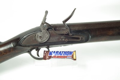 Lot 51 - Massive flintlock wall gun by Lacy and Co.