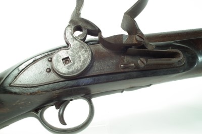 Lot 51 - Massive flintlock wall gun by Lacy and Co.