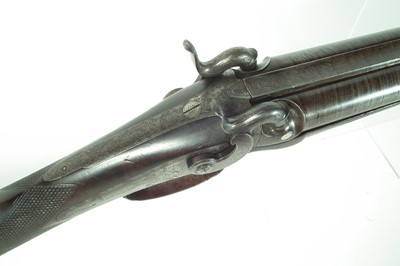 Lot 79 - Wilkinson percussion double 16 bore shotgun