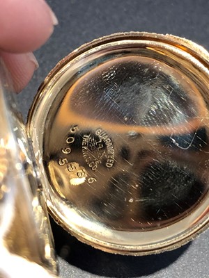 Lot 153 - A hunter fob watch by Waltham