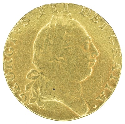 Lot 19 - King George III, Guinea, 1787, ex mount.