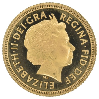Lot 56 - Queen Elizabeth II, Half-Sovereign, 1999, impaired proof.