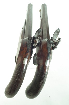 Lot 3 - Pair of flintlock Officer's pistols by Holmes
