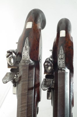 Lot 3 - Pair of flintlock Officer's pistols by Holmes
