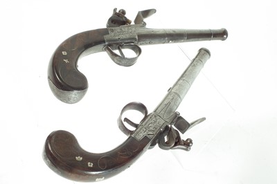 Lot 5 - Pair of flintlock pistols by J. Duncumb