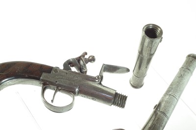 Lot 5 - Pair of flintlock pistols by J. Duncumb
