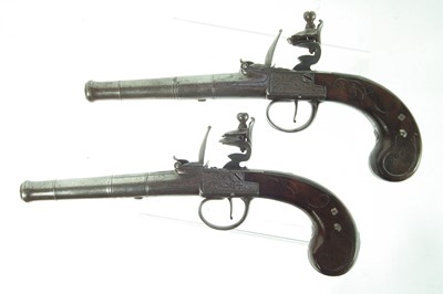 Lot 5 - Pair of flintlock pistols by J. Duncumb