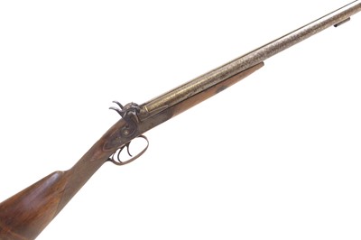 Lot 68 - Percussion 16 bore double barrel shotgun