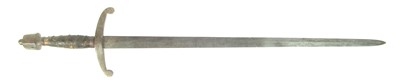 Lot 412 - Victorian double edged display sword