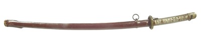 Lot 413 - Japanese officer's Katana, and scabbard