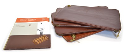 Lot 97 - Four Cheney Leather Documents with Rolls Royce Ephemera from 1975