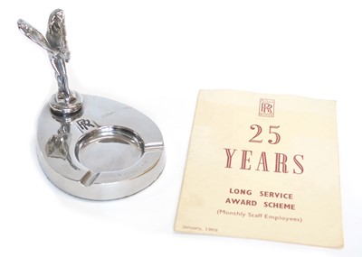 Lot 104 - Chromed Rolls Royce Ashtray