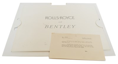 Lot 101 - Rolls-Royce Silver Cloud and Bentley Series 'S' sales brochure