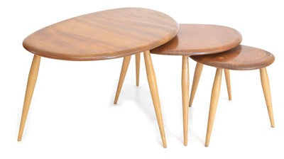 Lot 233 - Ercol Nest of 'Pebble' Tables