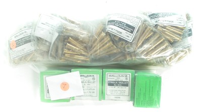 Lot 295 - .22 Savage Hi Power / 5.6 x 52R cases and bullets