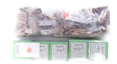 Lot 296 - .22 Savage Hi Power / 5.6 x 52R cases and bullets