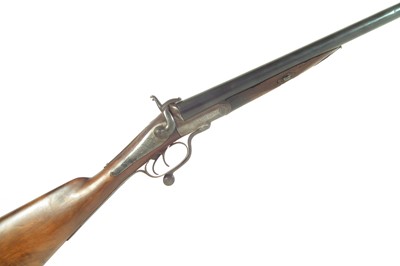 Lot 63 - Pinfire 12 bore shotgun by Mortimer