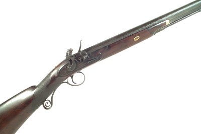 Lot 64 - Flintlock single barrel shotgun by Palmer