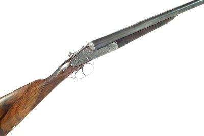 Lot 221 - W.J Jeffrey 12 bore side lock shotgun LICENCE REQUIRED