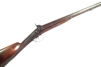 Lot 71 - Percussion double barrel shotgun