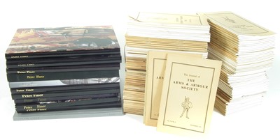 Lot 466 - Peter Finer Catalogues and Arms and Armour Society journals.