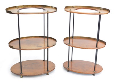 Lot 221 - Two similar 19th-century continental campaign design washstands