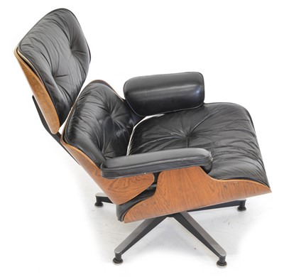Lot 238 - Charles & Ray Eames Lounge Chair and Ottoman for Herman Miller