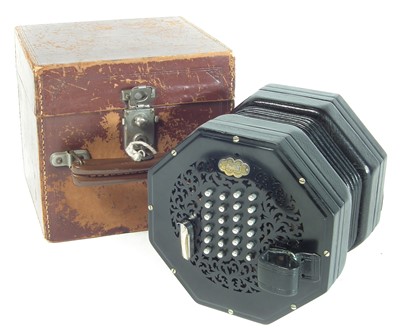 Lot 93 - A Wheatstone concertina