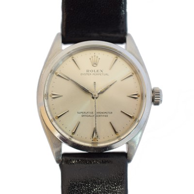 Lot 146 - A 1960s stainless steel Rolex Oyster Perpetual wristwatch