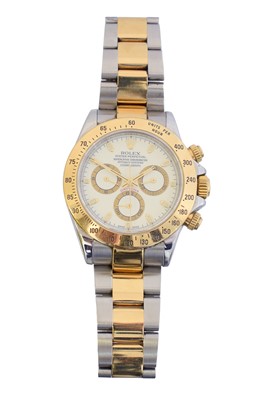 Lot 147 - A bi-colour Rolex Oyster Perpetual Cosmograph Daytona wristwatch