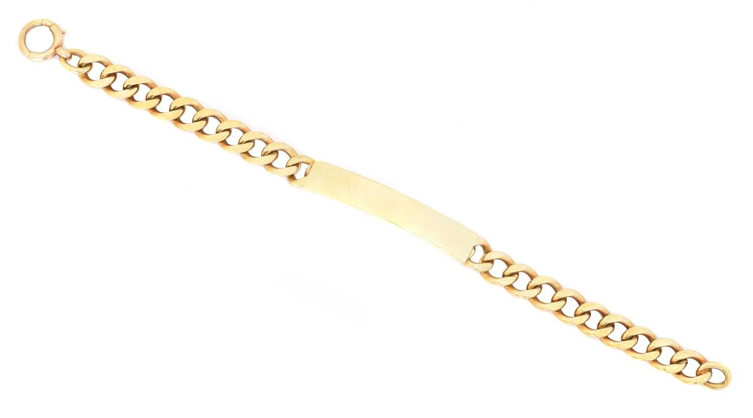 Lot 33 - A 9ct gold ID bracelet