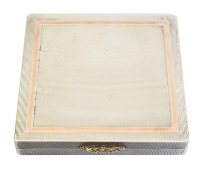 Lot 107 - An Elizabeth II silver compact